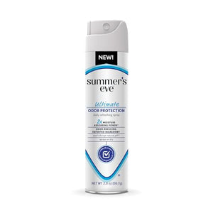 Summer's Eve, Ultimate Odor Control, Feminine Spray for Odor Protection, Talc-Free, Absorbs Moisture, 2 oz