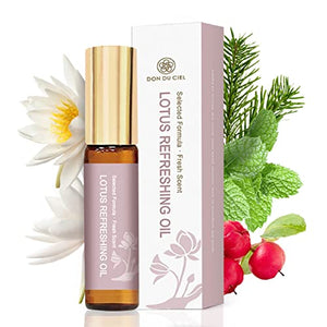 Don Du Ciel Organic and Kid-Friendly Lotus Essential Oil Blend Roll On for Stress Relief and Itch Relief