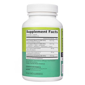 LIVELY VITAMIN CO. Great Guts Probiotic - 25 Billion CFU Probiotic - Balance Gut Microbiome, GI Tract, Inflammation, Indigestion, Reflux, Upset Stomach, & Diarrhea - 90 Caps LIVELY VITAMIN CO buy supplements Au