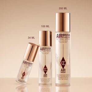 Charlotte Tilbury Airbrush Flawless Setting Spray - Ultra-Fine Hydrating Mist to Prime & Set Face Makeup For Up to 16Hr - Soothes, Blurs Pores & Calms Skin (100ml) Charlotte TilburyBuy Supplements Australia