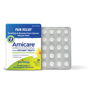 Boiron Arnicare Tablets for Pain Relief from Muscle Pain, Joint Soreness, Swelling from Injury or Bruises