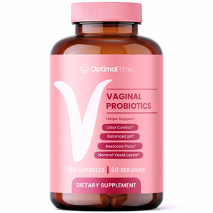 Optimal Prime Vaginal Probiotic for Women, Promotes Healthy pH, Normal Yeast Levels, Odor Control