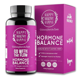 Happy Healthy Hippie Hormone Balance for Women - PMS Support Supplement & Menopause