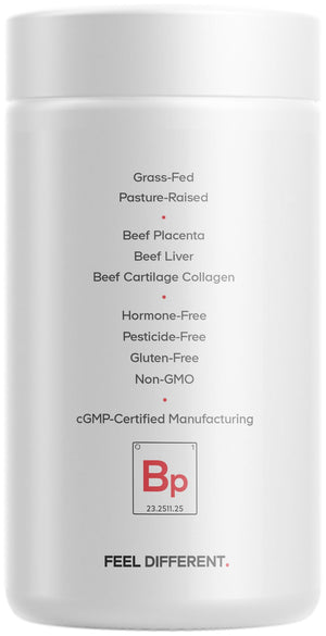 Codeage Grass-Fed Beef Placenta Supplement - Bovine Placenta – Pasture-Raised, Grass-Finished, Undefated, Desiccated - Non-GMO - 180 Capsule CodeageBuy Supplements Australia