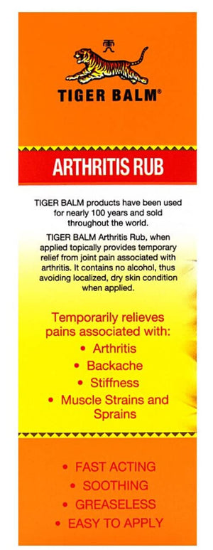 Tiger Balm Arthritis Rub, 4 Ounce -- 3 per case. Tiger BalmBuy Supplements Australia