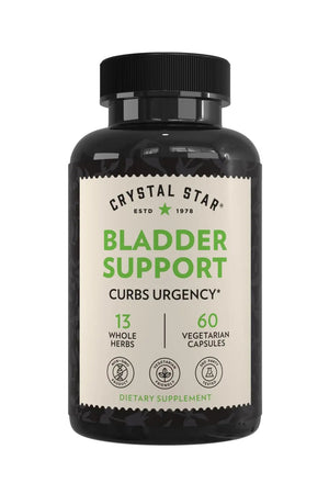 Crystal Star Bladder Support (60 Capsules) – Herbal Supplement for Healthy Bladder Function - Cranberry, Dandelion & Fenugreek - Helps Overactive Bladder and Incontinence - Non-GMO Crystal StarBuy Supplements Australia