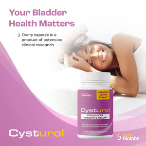CYSTUROL® Bladder Support Supplement | Interstitial Cystitis (IC) | Bladder Pain | Urinary Tract Health | Clinically Studied Formula for Bladder Inflammation, UTI, Mast Cell Support & Urinary Urgency SUNN BIOLABSBuy Supplements Australia
