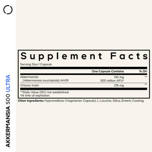 Codeage Akkermansia Muciniphila Probiotic Ultra - High-Potency 500M AFUs Akkermansia Probiotic Supplement - Enhanced Daily Probiotic & Prebiotic, Chicory Inulin - 3-Month Supply - 90 Capsules CodeageBuy Supplements Australia