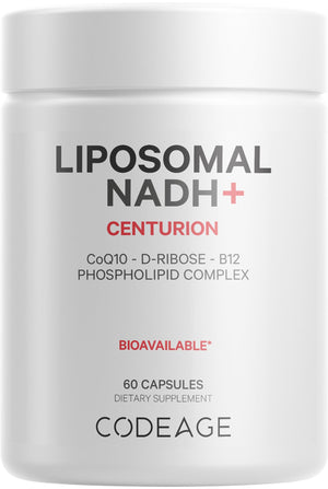 Codeage Liposomal NADH+ Supplement - CoQ10 - Vitamin B12 - D-Ribose Bioenergy