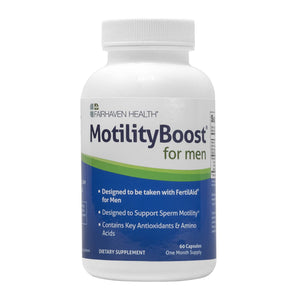 MotilityBoost for Men, Male Fertility Supplement – For Motile Strength - Prenatal For Him, Includes