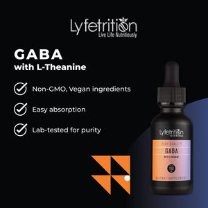 Lyfetrition GABA with L-Theanine, Ginkgo Biloba (Salisburia biloba) Extract, Organic Peruvian MACA Root (Lepidium meyenii) Extract, 118 ml, 4 FL Oz Liquid, 220 Servings, Made in USA, Quick Absorption Lyfetrition buy supplements Au