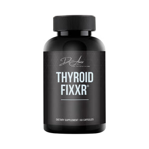 Black supplement bottle labeled 'LIVER FIXXR' on a white background