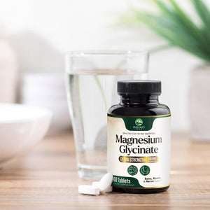 Magnesium Glycinate 500mg Per Serving - High Absorption Chelated Magnesium Supplement for Muscle, Bone and Heart Health Support - Easy Digestion & Gentle on Your Stomach - USA Bottled - 60 Tablets Nature's PeakBuy Supplements Australia