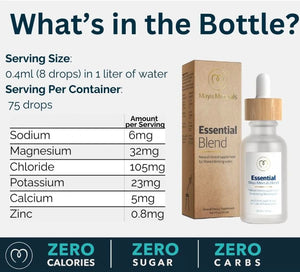 MAYU Trace Mineral Drops - 1 Bottle - 80+ Full-Spectrum Ionic Minerals for Water - Great-Tasting Mineral Supplement for Hydration - Magnesium, Potassium & Zinc - No Additives - 30 Servings mayu buy supplements Au