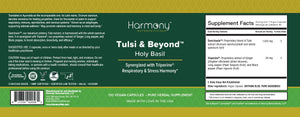 Tulsi - Holy Basil Supplement - Highest Potency, Maximum bio-availabilty, Made with Organic Herbs (Vegetarian Capsules, 120 Count) Harmony Nutraceuticals buy supplements Au