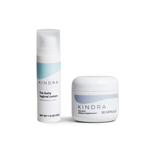 Kindra Essentials Bundle - Intimate Vaginal Moisturizer & Core Supplements - Perimenopause