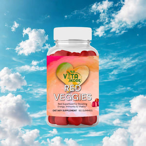 VITA JKORE Red Veggies Superfood Gummies, Energy & Immunity Booster, 60 Count Dietary Supplement, Natural Beetroot Blend VITA JKORE buy supplements Au
