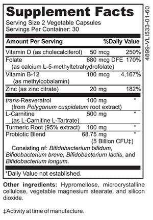 DrFormulas Mood Boost Probiotics for Stress and Calm, Methylfolate for Kids, Women, Men | Nexabiotic Supplement with Bifidobacterium and B-12, 60 Count DrFormulasBuy Supplements Australia