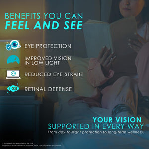 Clearsight AREDS Advanced+ Eye Health Vitamins | Lutein, Zeaxanthin, Vitamin E, Vitamin C | Blue Light & Vision Support | Eye Vitamins for Macular Health Clearsight buy supplements Au