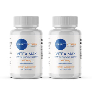 Perfect Vitamin Products Vitex Max DIM + Shatavari – Hormone Balance & Menopause Support for Women – Vegan Blend with Adaptogens for Mood, Cycle & Stress Relief – 4600mg (2-Pack) Perfect Vitamin ProductsBuy Supplements Australia