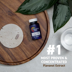 CocoaVia Memory & Focus Brain Supplement, 90 Day, Cocoa Flavanol Blend, Lutein, Added Caffeine for Boost. Improve Cognitive Function, Attention, Vegan & Plant Based, 90 Capsules CocoaViaBuy Supplements Australia