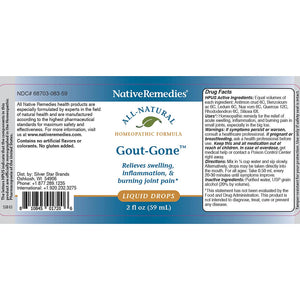 Native Remedies Gout-Gone 2 Pack Native RemediesBuy Supplements Australia