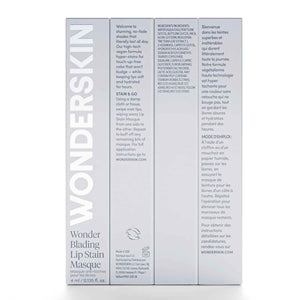 Wonderskin Wonder Blading All Day Lip Stain Peel Off Masque and Reveal Kit - Long Lasting, Waterproof Pink Lip Tint, Transfer Proof Natural Makeup Stain Kit (Darling)