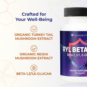 Youngevity RYL Beta550 Beta 1, 3-D Glucan Immune Support - 60 Capsules (Pack of 1) Youngevity buy supplements Au