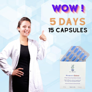 '-5-Day 15 Capsules, Fast & Long-Term Relief, Natual Herbs Formula Remedy, Address Root Causes of Hemorrhoids. 861 HERBSBuy Supplements Australia