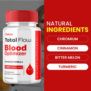 Total Flow Blood Balance, TotalFlow Blood Support Capsules Supplement Advanced Formula All Natural Optimizer Maximum Strength Daily Health Wellness, TotalFlo Premium Blend Pills (60 Capsules) VitaluxaBuy Supplements Australia