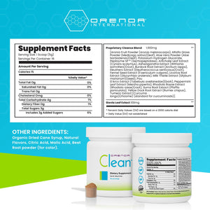 Orenda Clean - Peptizyme-SP EN, Aronia Berry, Aloe Vera and More for Digestive Support - Nutrient-Rich Supplement for Wellness - 80g, 16 Servings Orenda International buy supplements Au