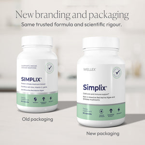 Simplix | Natural Supplement to Strengthen The Immune System | Respond to Outbreaks | Source of Highly Researched Mushroom & Seaweed Polysaccharides 60 Veggie Capsules (3 Pack) (180 Count) Papillex buy supplements Au