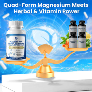 2 Pack Magnesium Complex for Women and Men 4-in-1 Magnesium Glycinate, Citrate, Malate, Taurate - Magnesium Supplement for Relaxation, Sleep & Focus, 60 Days Supply Lukaree buy supplements Au