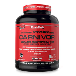 MuscleMeds CARNIVOR Beef Protein Isolate Powder, Muscle Building, Recovery, Lactose