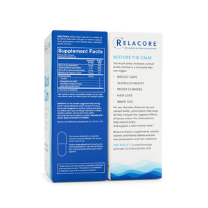 Relacore Quick Calm Mood Support Supplement with Ashwagandha, L-Theanine, Rapid Stress Relief and Relaxation – Cortisol Supplement - 60 ct Relacore buy supplements Au