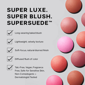 Saie Cheek Flush Duo - Dew Liquid Blush (.40 oz, Baby), SuperSuede Baked Powder Blush (.01 oz, Bella) - Layerable, Skin-Nourishing Blushes for a Seamless Radiant Finish SaieBuy Supplements Australia