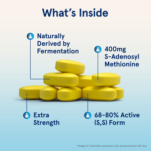 Jarrow Formulas SAMe Supplement 400 mg - 60 Tablets - High Concentration of Active S,S Form - Supports Joint Health, Liver Function, Brain Metabolism, Balanced Mood & Antioxidant Defense - 60 Servings Jarrow FormulasBuy Supplements Australia