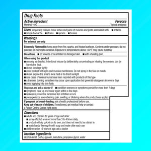 Icy Hot Original Pain Relief Dry Spray, Fast-Acting, Quick-Drying Pain Relief with Max Strength Menthol 16%, Ice and Heat Contrast Therapy for Backaches, Joints, Muscle Strains and Arthritis, 4 oz Icy HotBuy Supplements Australia