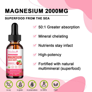 Magnesium Glycinate Liquid, High Potency Magnesium Glycinate, Citrate, Sugar Free Vegan Non-GMO Complex Supplement Promotes Nerv,Relaxation,Muscle,Sleep Support* MulitteaBuy Supplements Australia
