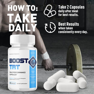 (2 Pack) Boost TRT Capsules, Official BoostTRT Capsules with All Natural Ingredients, Advanced Health & Wellness Support Formula with Max Strength Premium Active Lifestyle Vitamins (120 Capsules) Syvor buy supplements Au