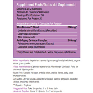 Stemtech Stemrelease3™ Cutting-Edge Stem Cell Nutrition for Natural Renewal and Youthful Vitality, Exclusive Blend for Enhanced Telomere Health 60 Capsules (3 Pack) StemTechBuy Supplements Australia