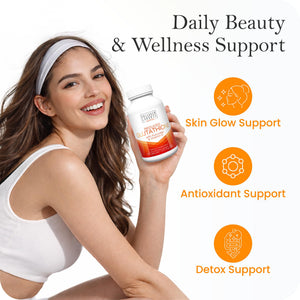 Advanced Glutathione Complex 500mg – with Fucoidan & Vitamin C – Antioxidant Support for Skin Glow, Detox & Immune Health – Non-GMO, Made in USA (60 Capsules) Collagen Laborés buy supplements Au