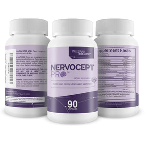 Nervocept Pro - Our Best Nerve Support Capsules - Lions Mane, Magnesium, Vitamin B For Nerve Repair - Vitamin D for Nerves - Lions Mane Memory & Nerve Support - Vitamin B12 Nerve Support True You Health buy supplements Au
