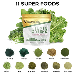 Transformation Super Greens Superfood Powder & Performance Insulated Shaker Bottle | Immune & Energy Support | Made with Natural Ingredients | Detoxifying & Alkalizing Minerals SPR BODY buy supplements Au