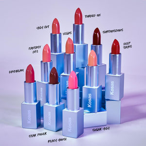 Kosas Weightless Lip Color Nourishing Satin Lipstick - High Impact Lip Color with Clean Formula - Comfy Feel & Soft Finish - Turned On KosasBuy Supplements Australia