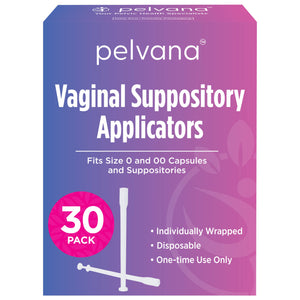 Pelvana Suppository Applicators for Women - (30 Pack) - Fits Size 0 and 00 Capsules - Often Used