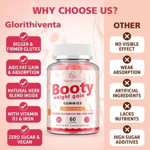Glorithiventa Cholesterol & Booty Gummies Supplement Bundle - Plant Sterols & Stanols + CurvaBoost BBL Herb Blend & Creatine Monohydrate - Cholesterol Normal Level, Booty, Curves & Energy Glorithiventa buy supplements Au