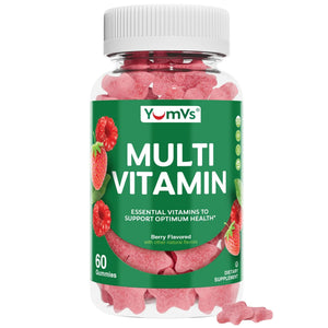 Multivitamin Gummies for Adults, Daily Gummy Vitamin for Women & Men, Immune Support Multivitamin Supplement YUM-V'S