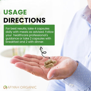 Afiyah Organic - Premium Quality Costus Igneus (Insulin Plant) Capsules - Easy to Swallow 120 Veggie Capsules (1 Month Supply) - Made in the USA - Including Complete Health Support Program Afiyah Organic buy supplements Au