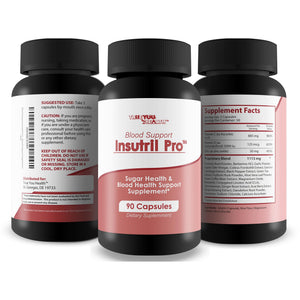 Blood Support Insutril Pro - Our Best Sugar Health & Blood Health Support Supplement - Circulatory Health Support - Blood Balance Blood Boost Blood Circulation Supplements - Health Blood Balance Pills True You HealthBuy Supplements Australia